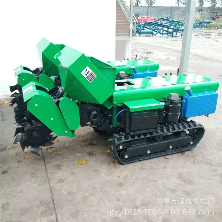 农家肥回填履带式旋耕机施肥开沟机履带田园管理机遥控旋耕机图3