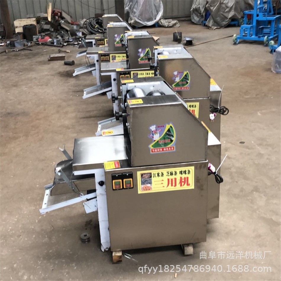 休闲食品设备多功能江米条机全自动电动大功率芝麻条密三刀成型机图2