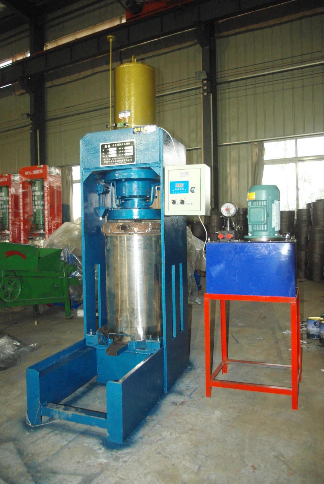 全自动立式液压榨油机鼎粮牌,茶籽榨油机,性价比好图3