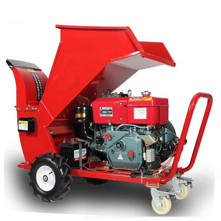 碎枝机果园树枝粉粹机柴油汽电多功能移动粉碎各类树木秸秆碎木机图4