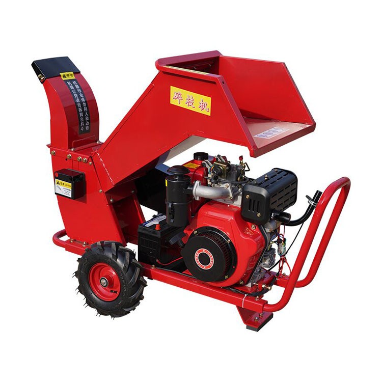 碎枝机果园树枝粉粹机柴油汽电多功能移动粉碎各类树木秸秆碎木机图5