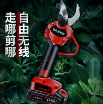跨境电动剪刀果树充电式修枝剪锂电剪树枝神器园林强力粗枝电剪子图3