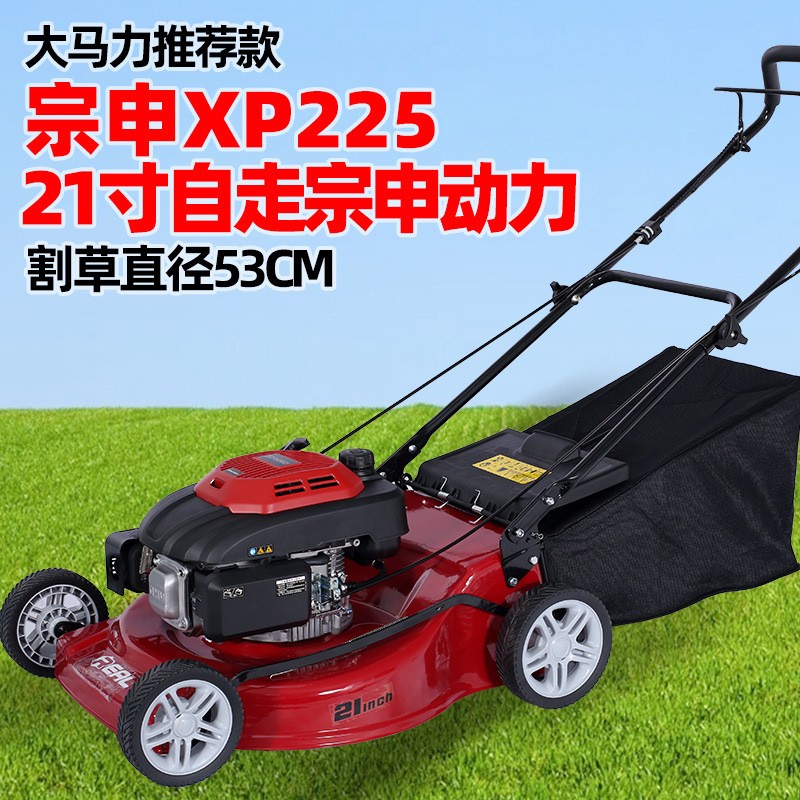汽油草坪机宗申XP225动力自走割草机四冲剪草机XP160手推除草机图2