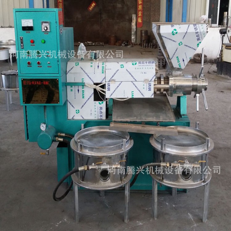 新型冷热两用花生榨油机 棉籽榨油机 大豆菜籽螺旋榨油机产品三包图3