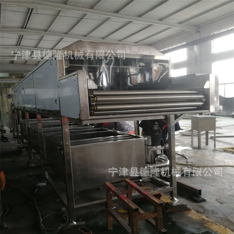 网链风冷风凉输送线玉米喷淋清洗设备德隆非标定制图4