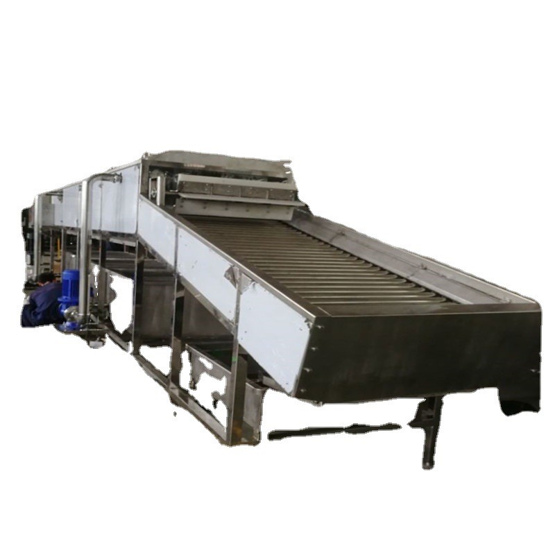 网链风冷风凉输送线玉米喷淋清洗设备德隆非标定制图5