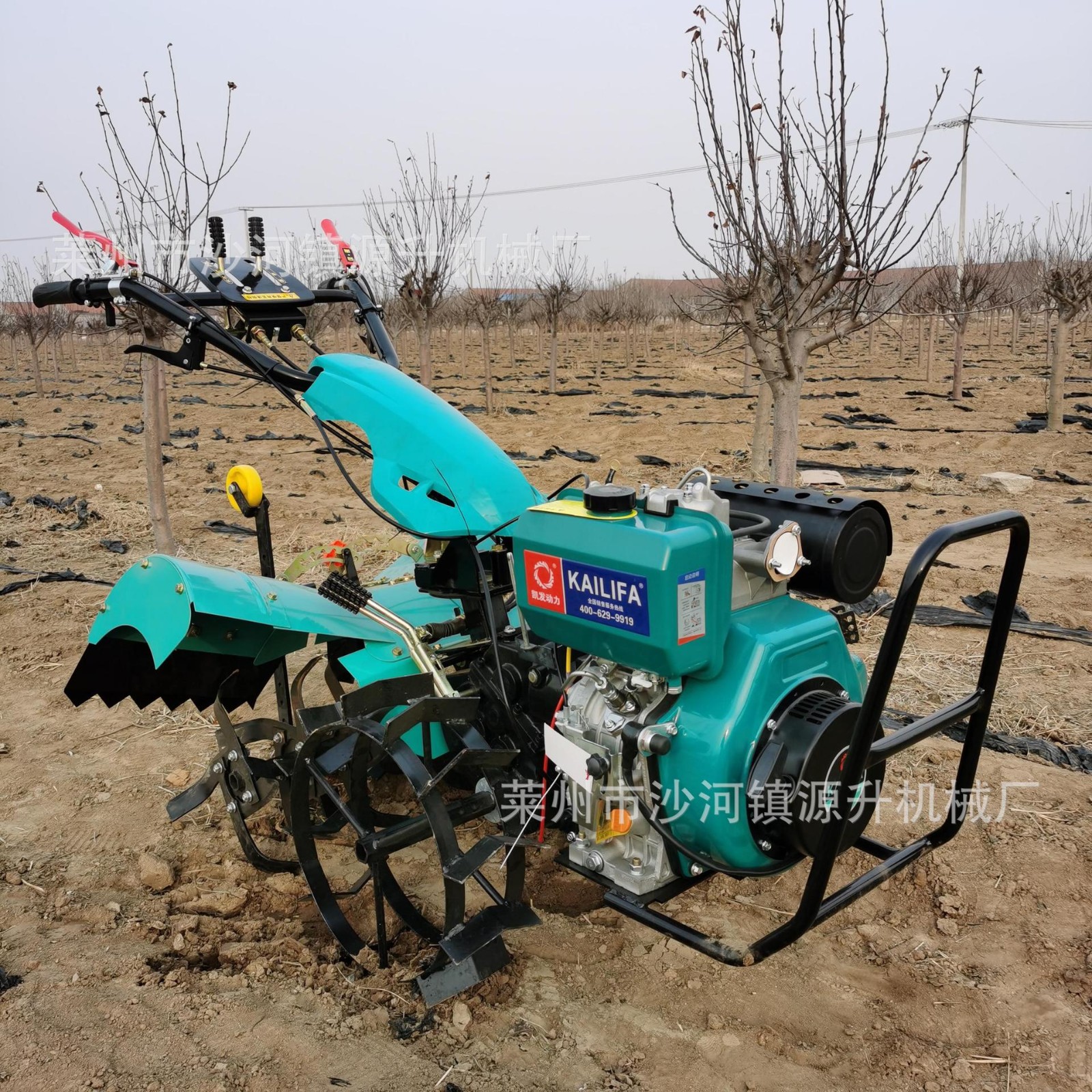 微耕机小型多功能柴油手扶耕地耕田翻地机松土机四驱旋耕机 开沟机图5