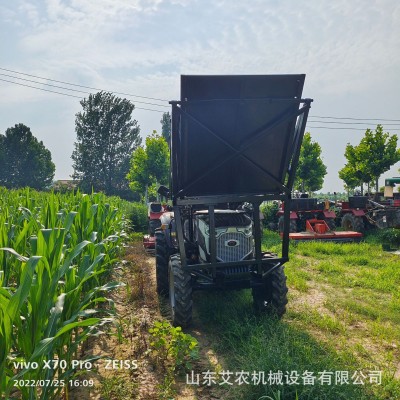 自走式牧草收割机双转式割台秸秆青储机轮式秸秆牧草收割青储机