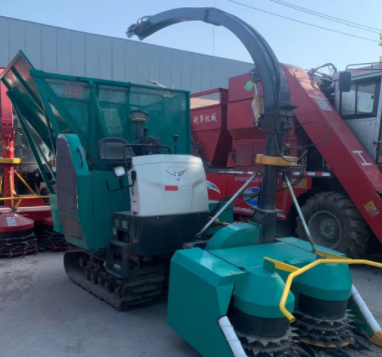 履带式圆盘玉米秸秆青储机 背负式圆盘割台牧草水稻青储机图2