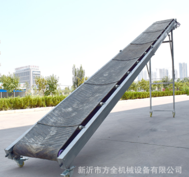 折叠升降式输送带 皮带防滑装车卸货电动传送带 5米长车载输送机图5