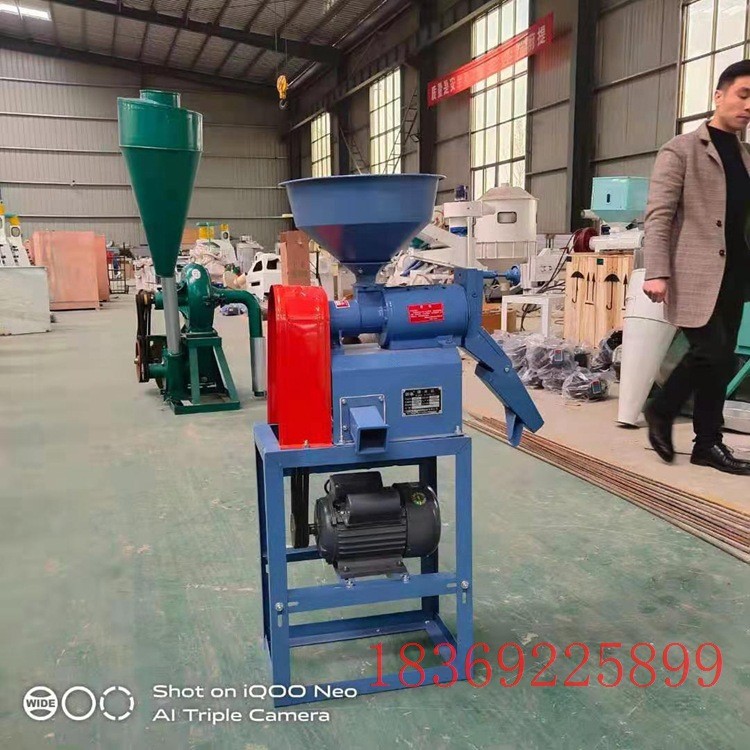 新型碾米机家用小型220v 大米打面稻谷脱壳剥谷机图2