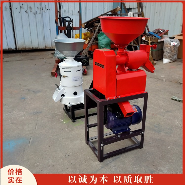 双风道水稻碾米机浩鹏 黄豆脱皮机家用谷子小型脱壳机图4