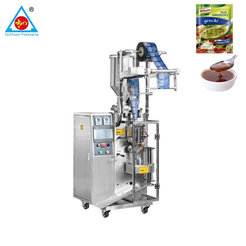 全自动番茄酱包装机 蜂蜜醋料酱料灌装机 多功能立式液体包装机图3