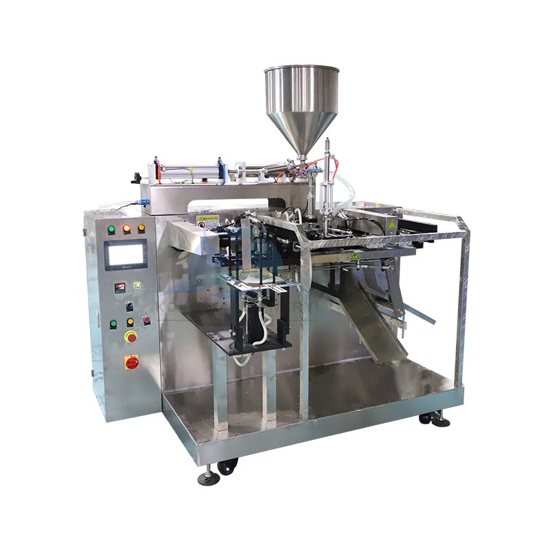 给袋式液体包装机 果汁定量装袋机椰子汁包装机 酵素双下料包装机图5