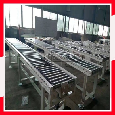 动力滚筒输送机 不锈钢滚筒流水线 滚筒式转弯机