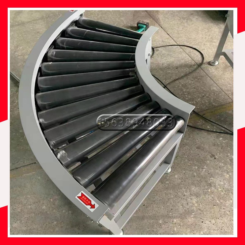动力滚筒输送机 不锈钢滚筒流水线 滚筒式转弯机图5