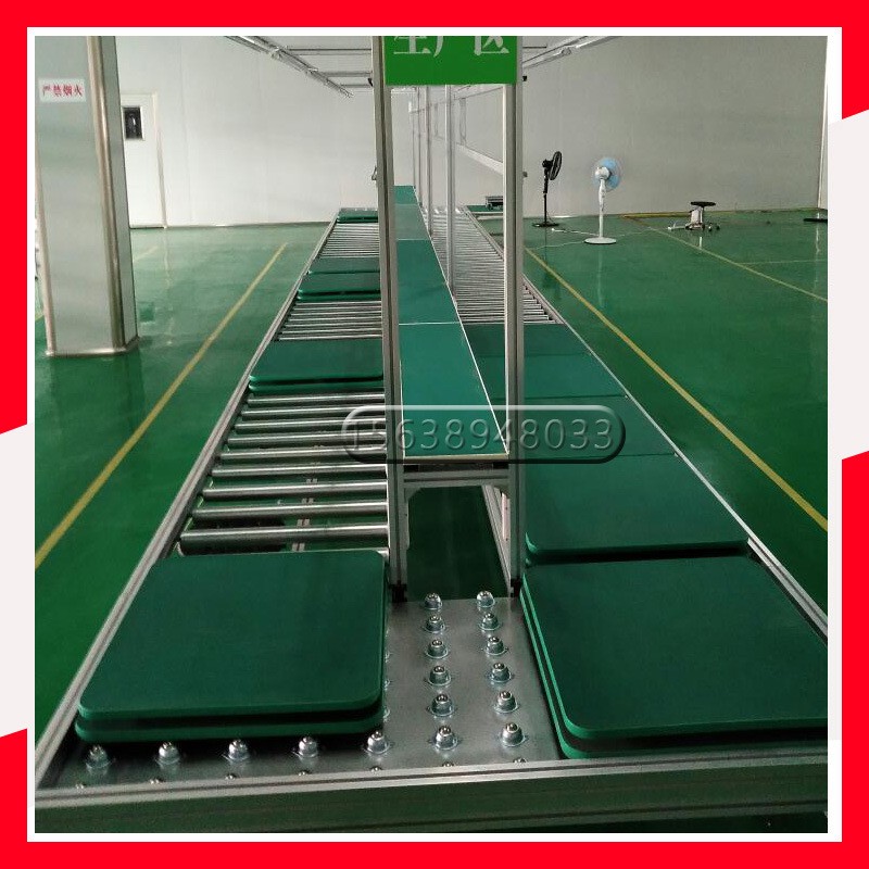 定制万向轮滚筒线 牛眼万向台生产线 无动力滚筒输送线图4