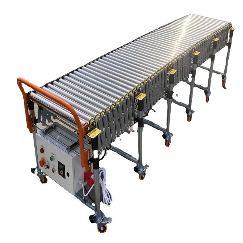 装车卸货神器动力滚筒伸缩线流水线爬坡输送机物流商超卸货神器图5