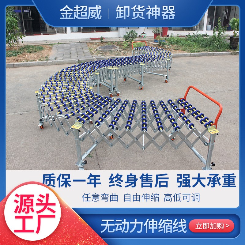 卸货神器福来轮伸缩线运输机自动化流水线卸货滑梯可伸缩调节拐弯图2