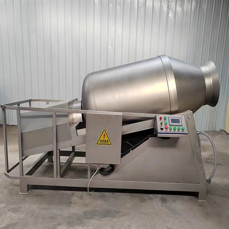 兔肉全自动呼吸式巨型真空搅拌腌制机 智能倾斜式出料滚揉机图2