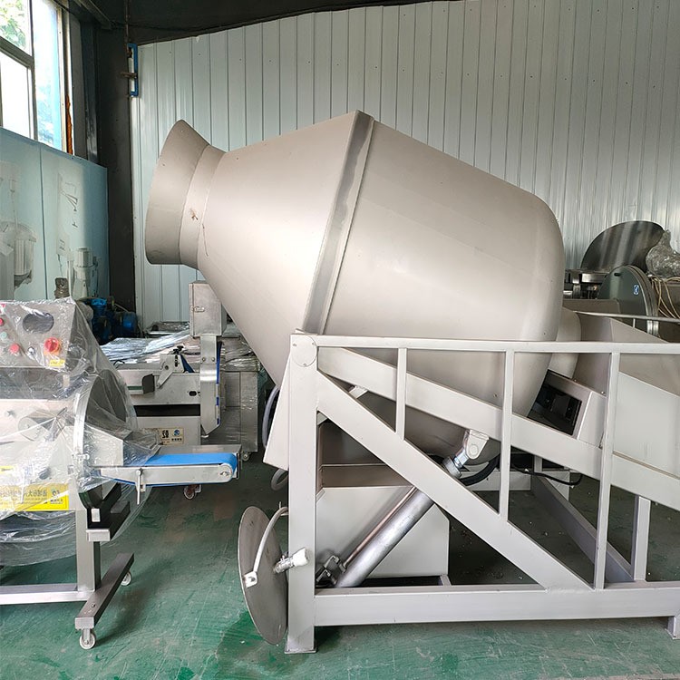 兔肉全自动呼吸式巨型真空搅拌腌制机 智能倾斜式出料滚揉机图4