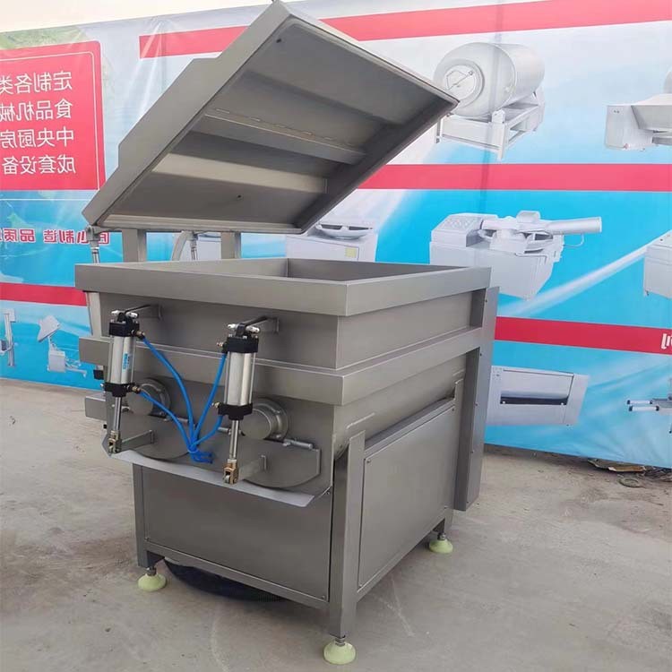 小型商用肉类真空拌馅机 肠类不锈钢搅拌设备 盛新机械图3