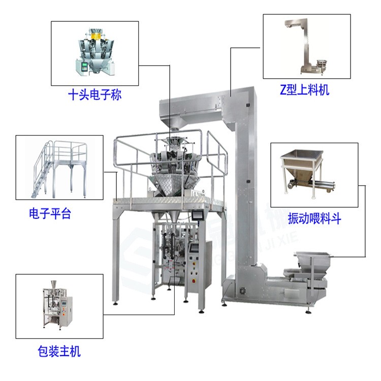 厂家红薯片包装机红薯干自动称重包装机械充氮气食品包装机图3