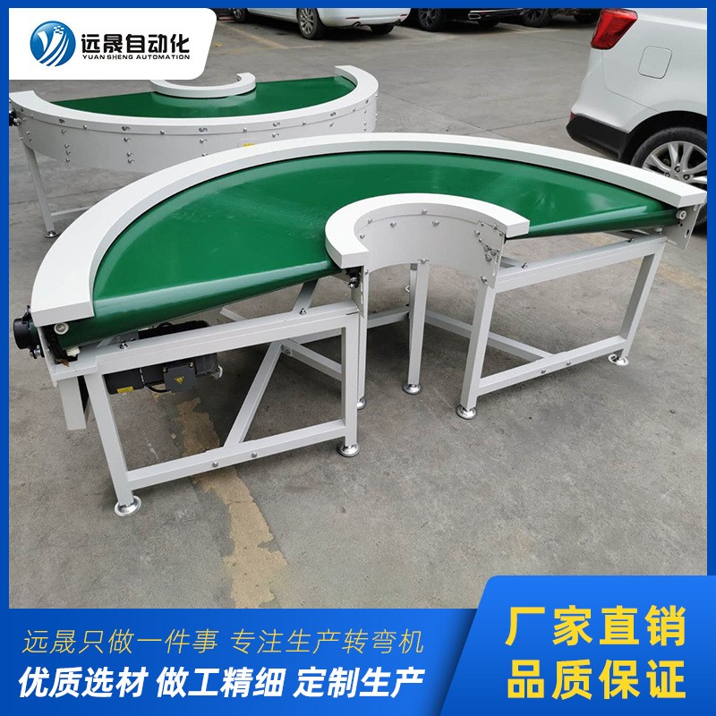 东莞源头厂家直销180度环形转弯机 轻型包装厂导轮转角输送机图2
