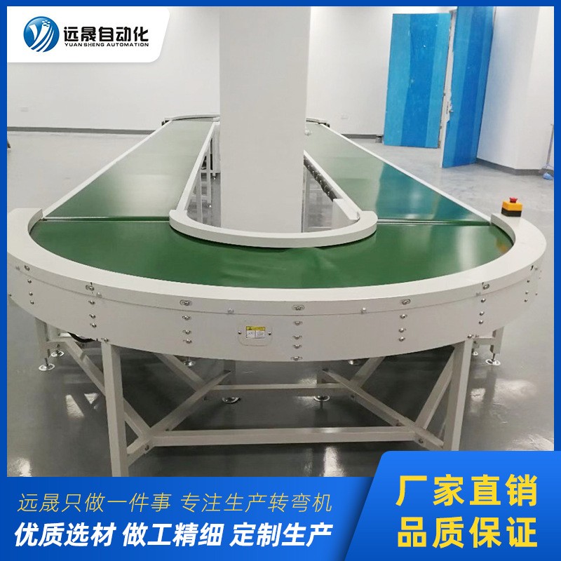 东莞源头厂家直销180度环形转弯机 轻型包装厂导轮转角输送机图4