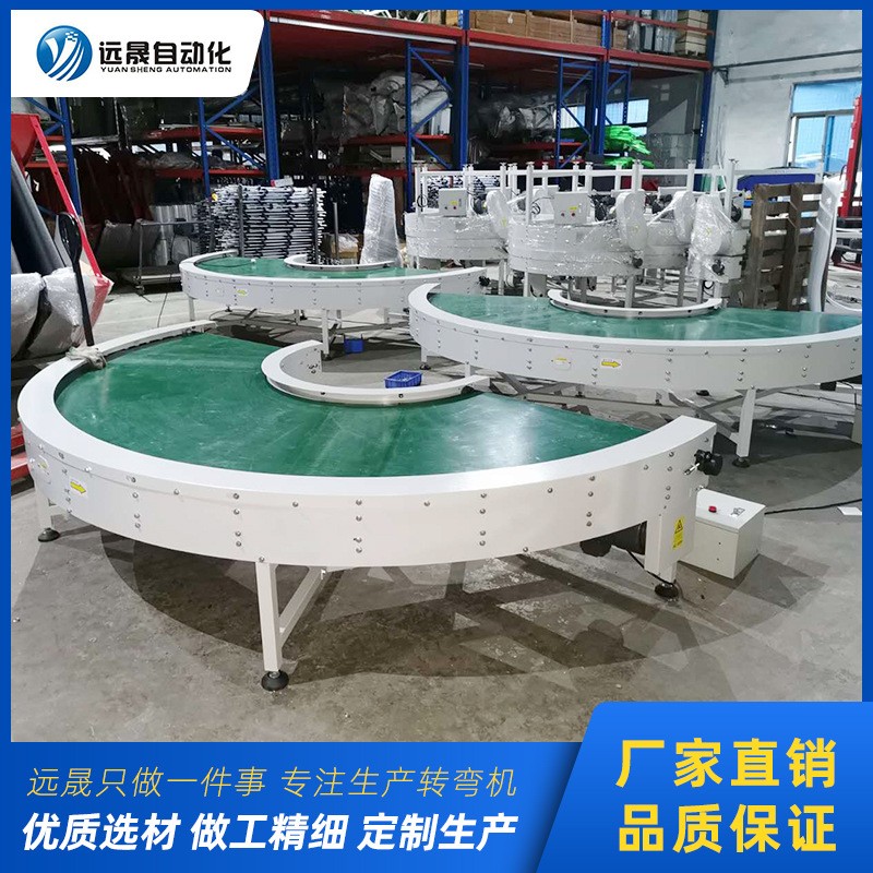 东莞源头厂家直销180度环形转弯机 轻型包装厂导轮转角输送机图3