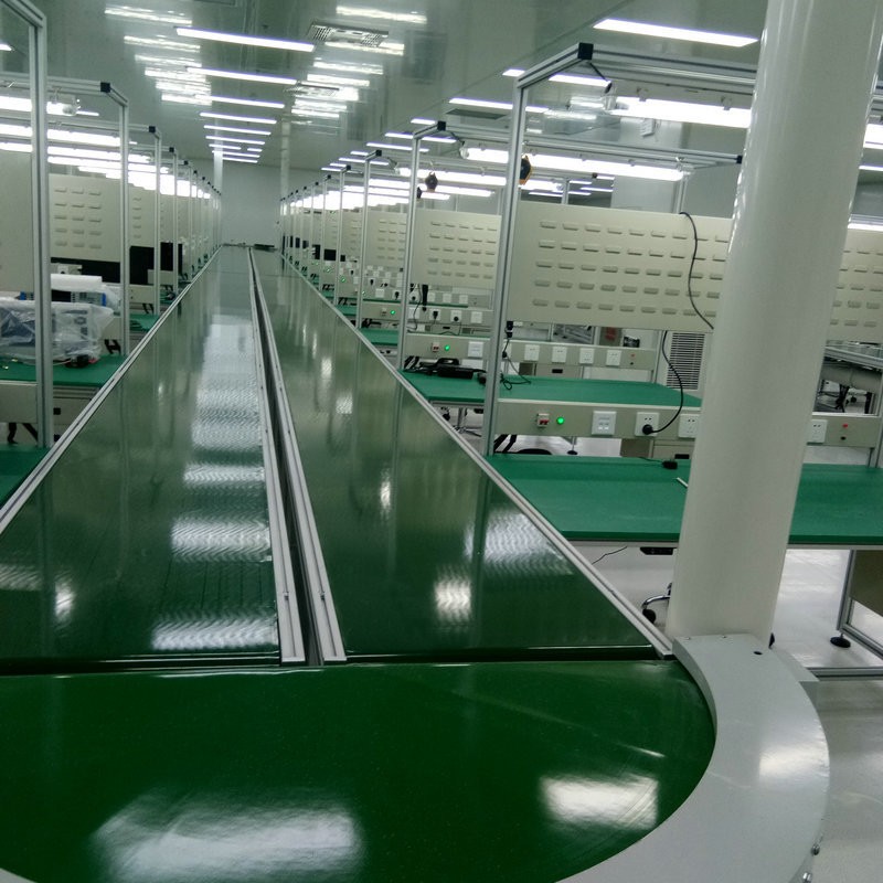 电子产品装配线PVC皮带输送线产品组装装配线生产线 条形台皮带线图3