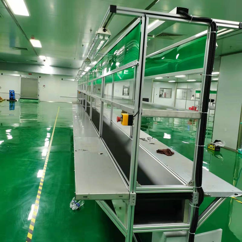 电子产品装配线PVC皮带输送线产品组装装配线生产线 条形台皮带线图2