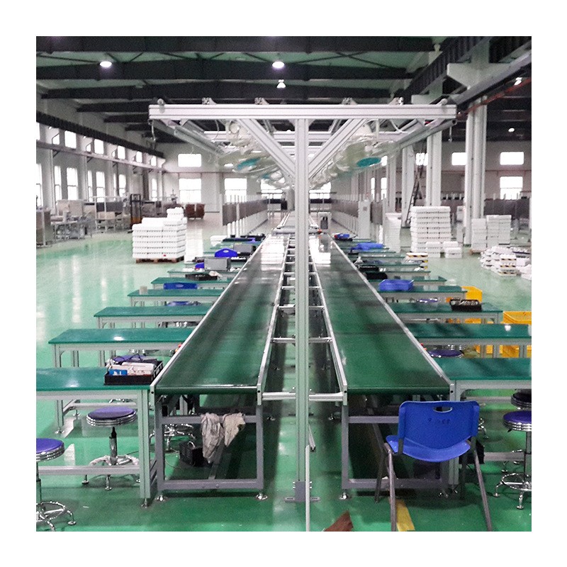 电子产品装配线PVC皮带输送线产品组装装配线生产线 条形台皮带线图5