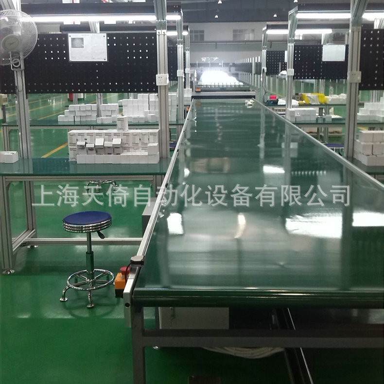 批发物流自动分拣线 小型皮带输送机 防静电皮带生产线皮带分拣线图2