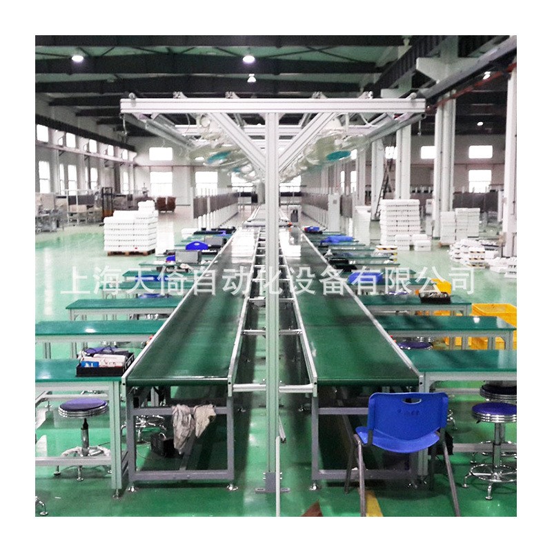 批发物流自动分拣线 小型皮带输送机 防静电皮带生产线皮带分拣线图3