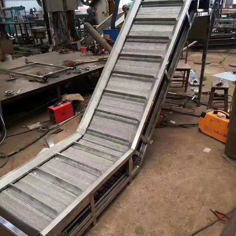 不锈钢网带输送机厂家供应豆干冷却传送带蔬菜清洗机流水线输送带图3