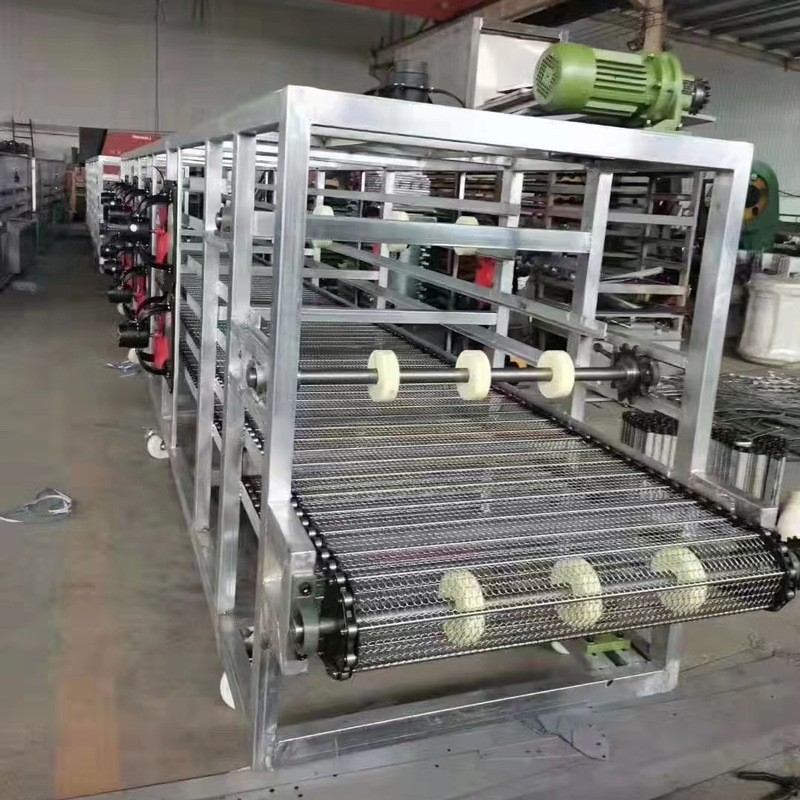 不锈钢网带输送机厂家供应豆干冷却传送带蔬菜清洗机流水线输送带图2