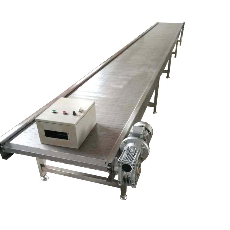 不绣钢链板输送机工业重载流水线板链传送带食品耐高温链板提升机图5