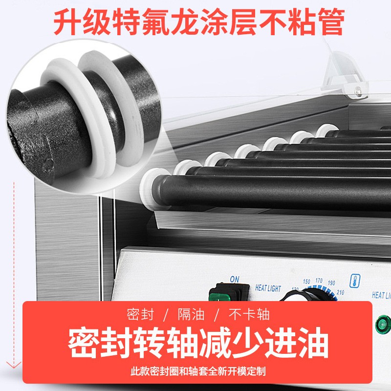 烤肠机商用台湾热狗机全自动烤香肠机台式小型烤火腿肠机恒温代发图3