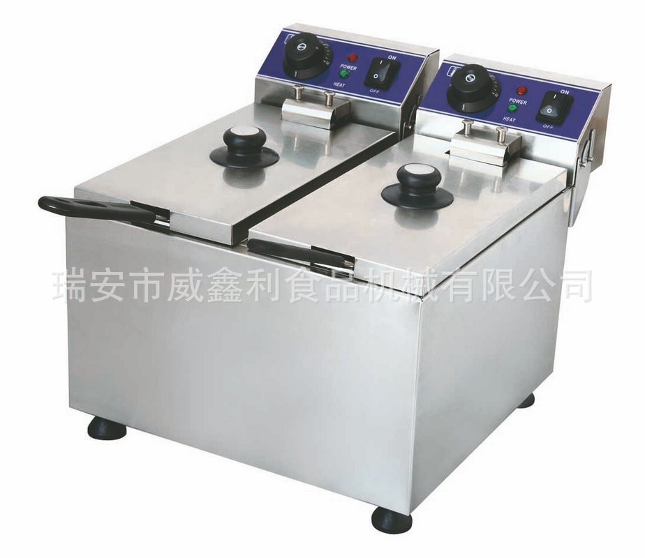 商用炸鸡电炸炉锅 单缸双缸炸薯条鸡翅多功能小吃车优选节油10L图2