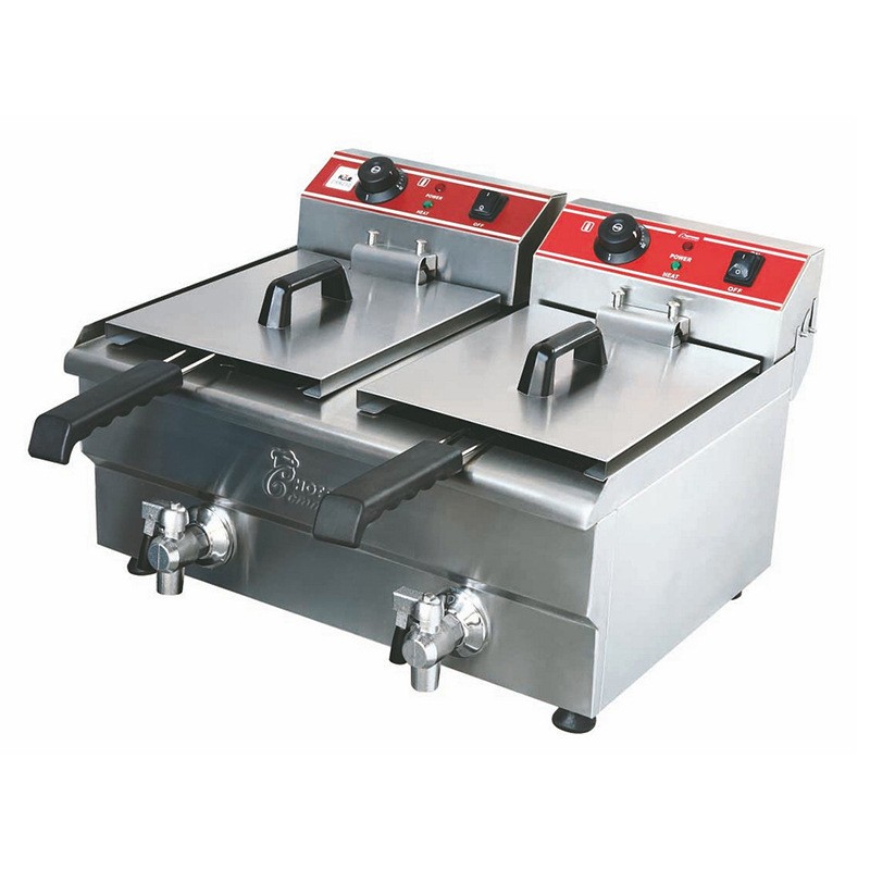 商用炸鸡电炸炉锅 单缸双缸炸薯条鸡翅多功能小吃车优选节油10L图5