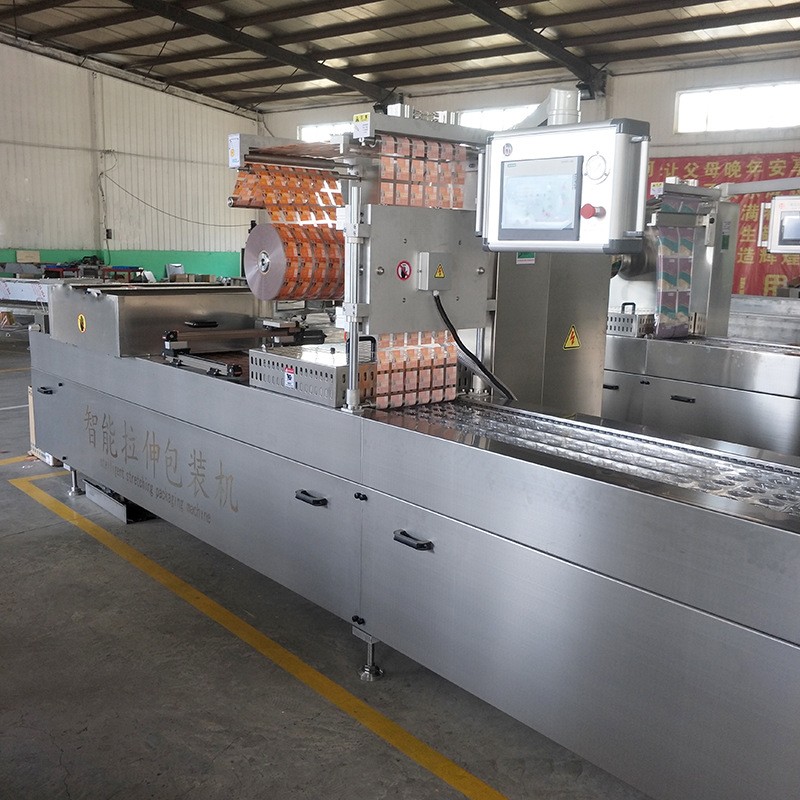 水果黄桃全自动拉伸膜真空包装机 即食袋装水果自动真空封口机图4