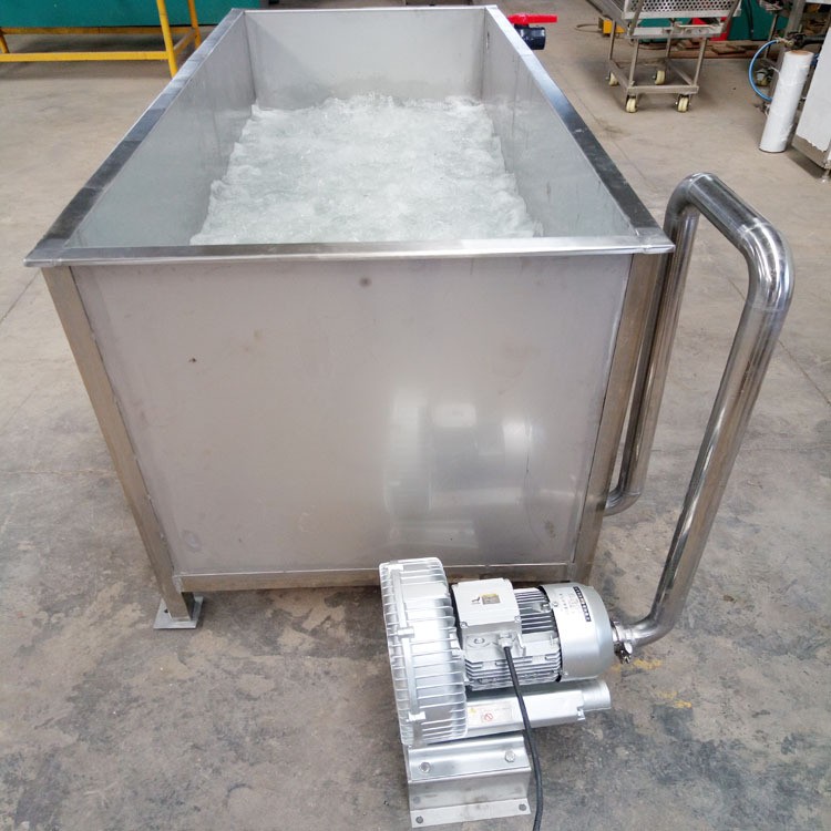 不锈钢清洗槽 气泡管滚果蔬清洗设备 流动水新疆灰枣去污池图2