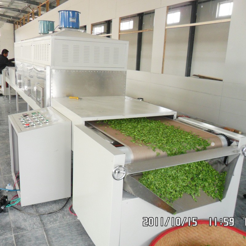 微波杀青设备 杀青干燥一体设备 茶叶微波杀青机 隧道式杀青设备图2