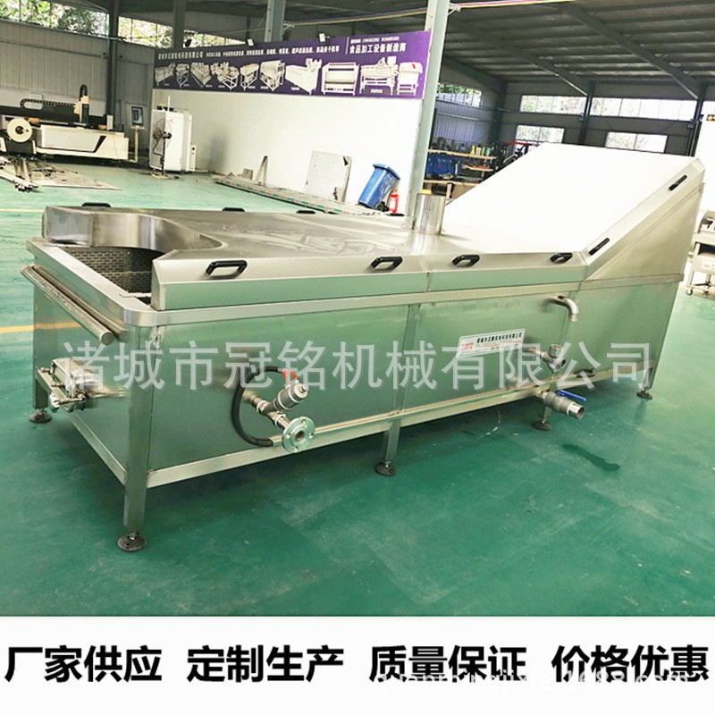 现货供应蔬菜漂烫杀青机食品厂大型蒸煮冷却流水线水果蒸煮漂烫机图3