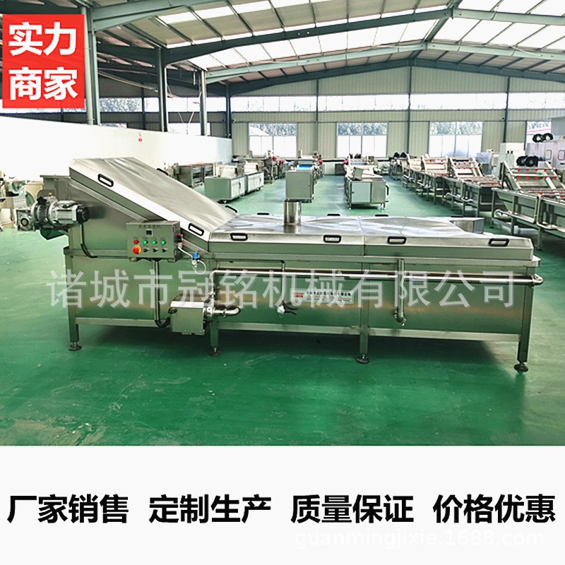 现货供应蔬菜漂烫杀青机食品厂大型蒸煮冷却流水线水果蒸煮漂烫机图4