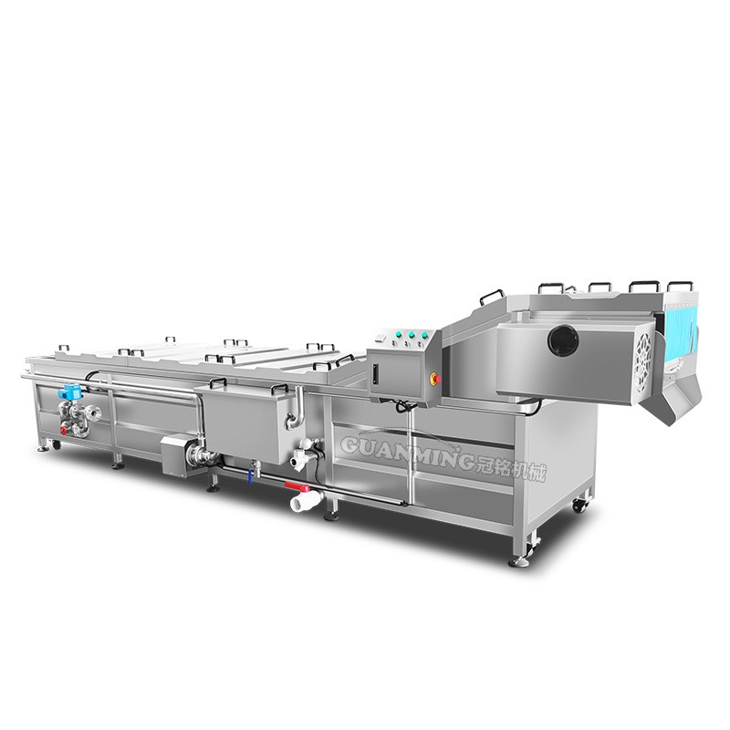 现货供应蔬菜漂烫杀青机食品厂大型蒸煮冷却流水线水果蒸煮漂烫机图5