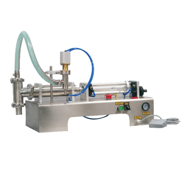 半自动白酒饮料液体灌装机定量蜂蜜84酒精消毒液口服洗衣液罐装机图5