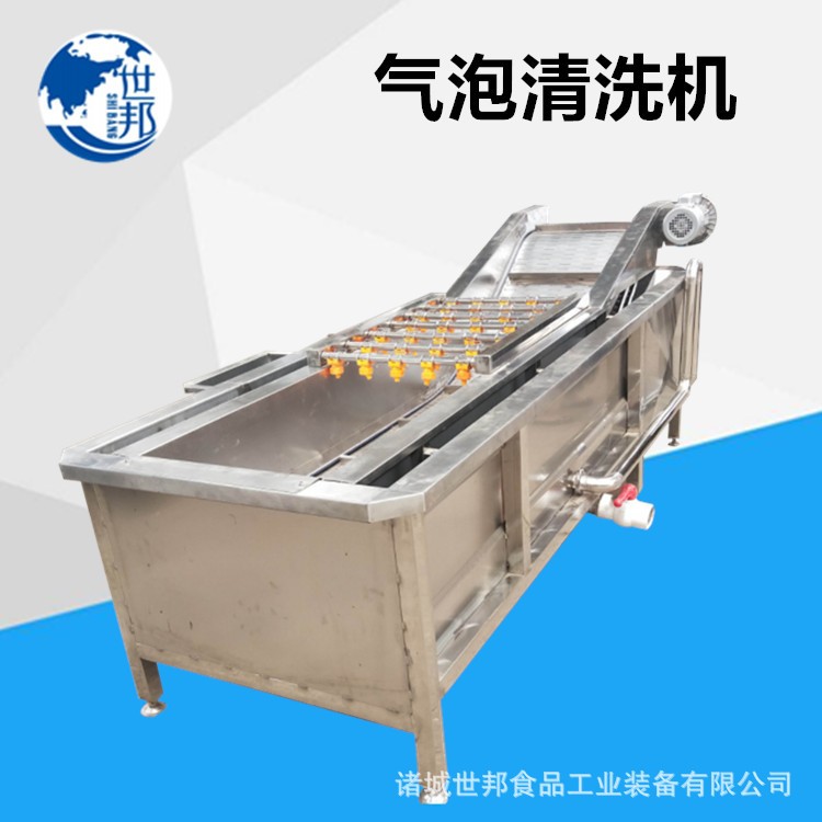 蔬菜清洗机叶类菜全自动气泡流水像草莓生姜清洗设备图2