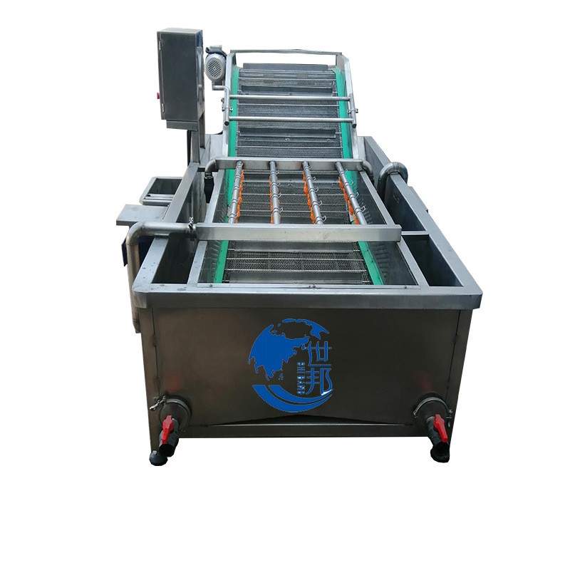 蔬菜清洗机叶类菜全自动气泡流水像草莓生姜清洗设备图5